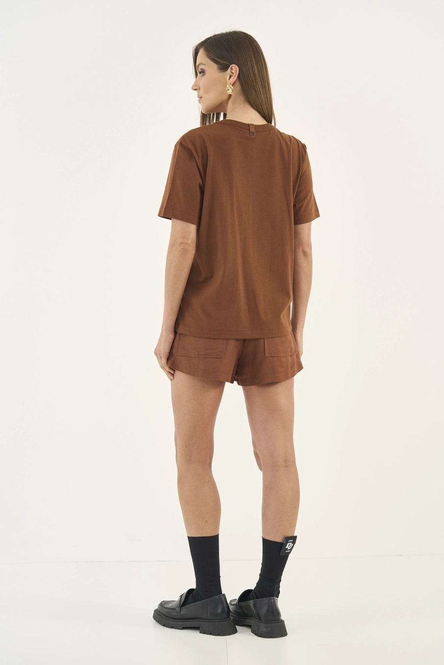 Camiseta Estampa Martini Marrom