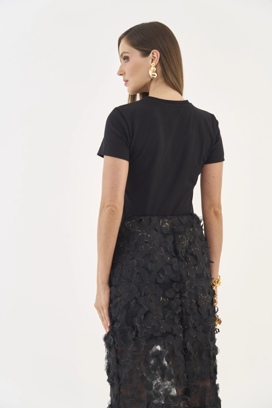 Camiseta Slim Basic Manga Curta Preto