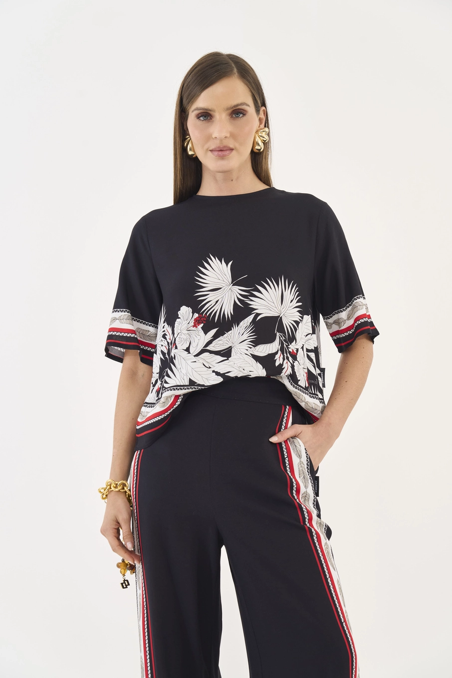 Camiseta Estampada Ampla Estampados