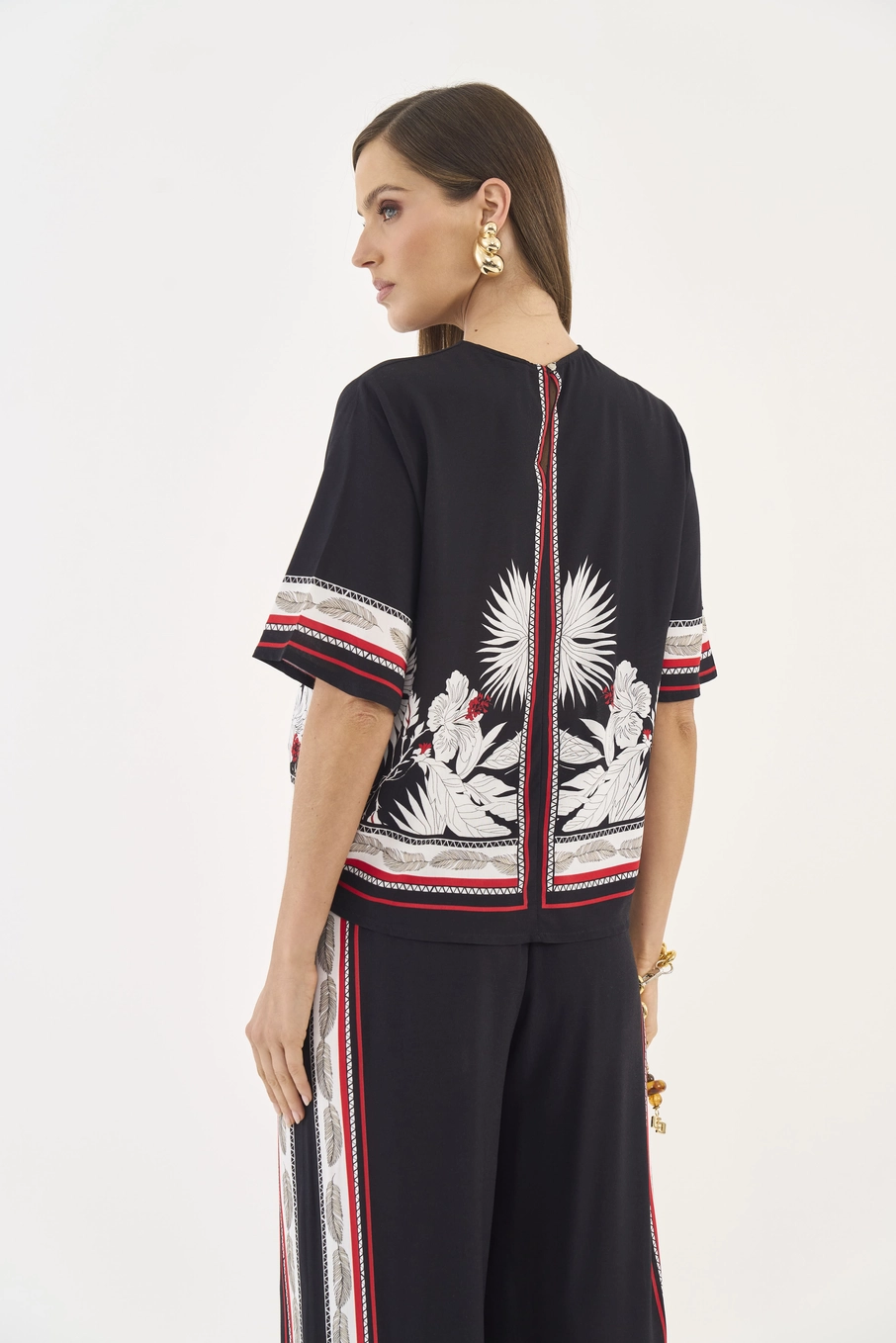 Camiseta Estampada Ampla Estampados