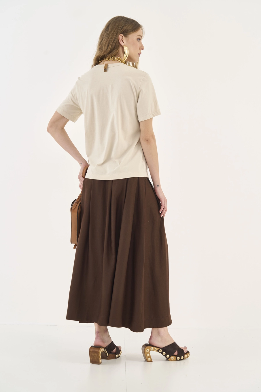Camiseta Com Estampa Comfort Bege