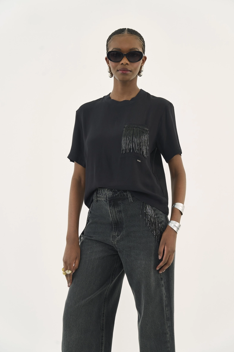 Camiseta Comfort Com Aplicação
