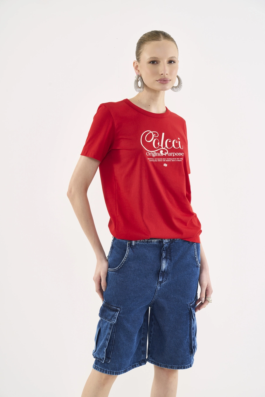 Camiseta Comfort Estampa Original Purpose Vermelho