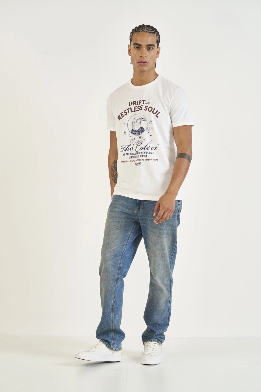 Camiseta Slim Estampada Off Shell