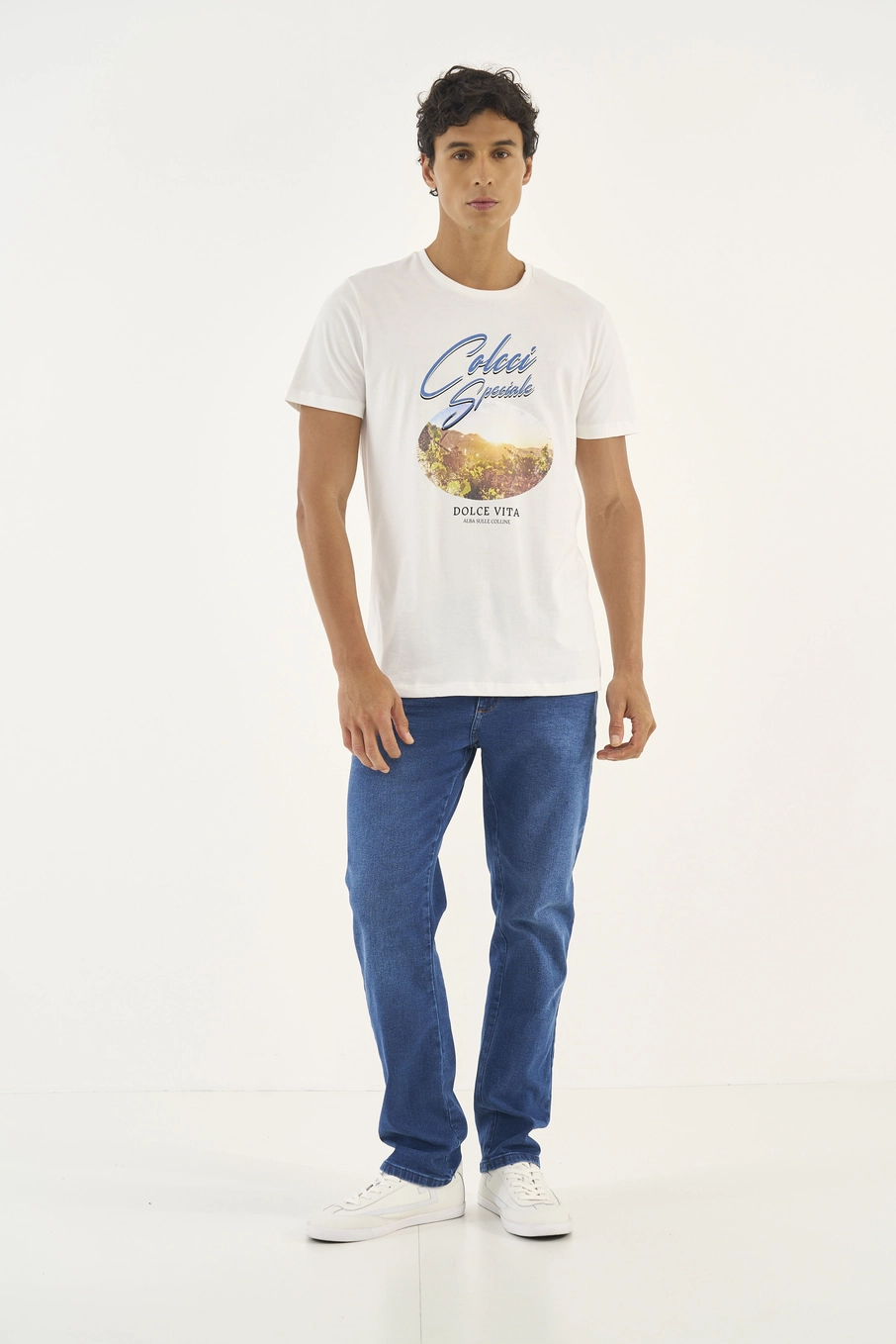 Camiseta Masculina Estampa Speciale Off Shell