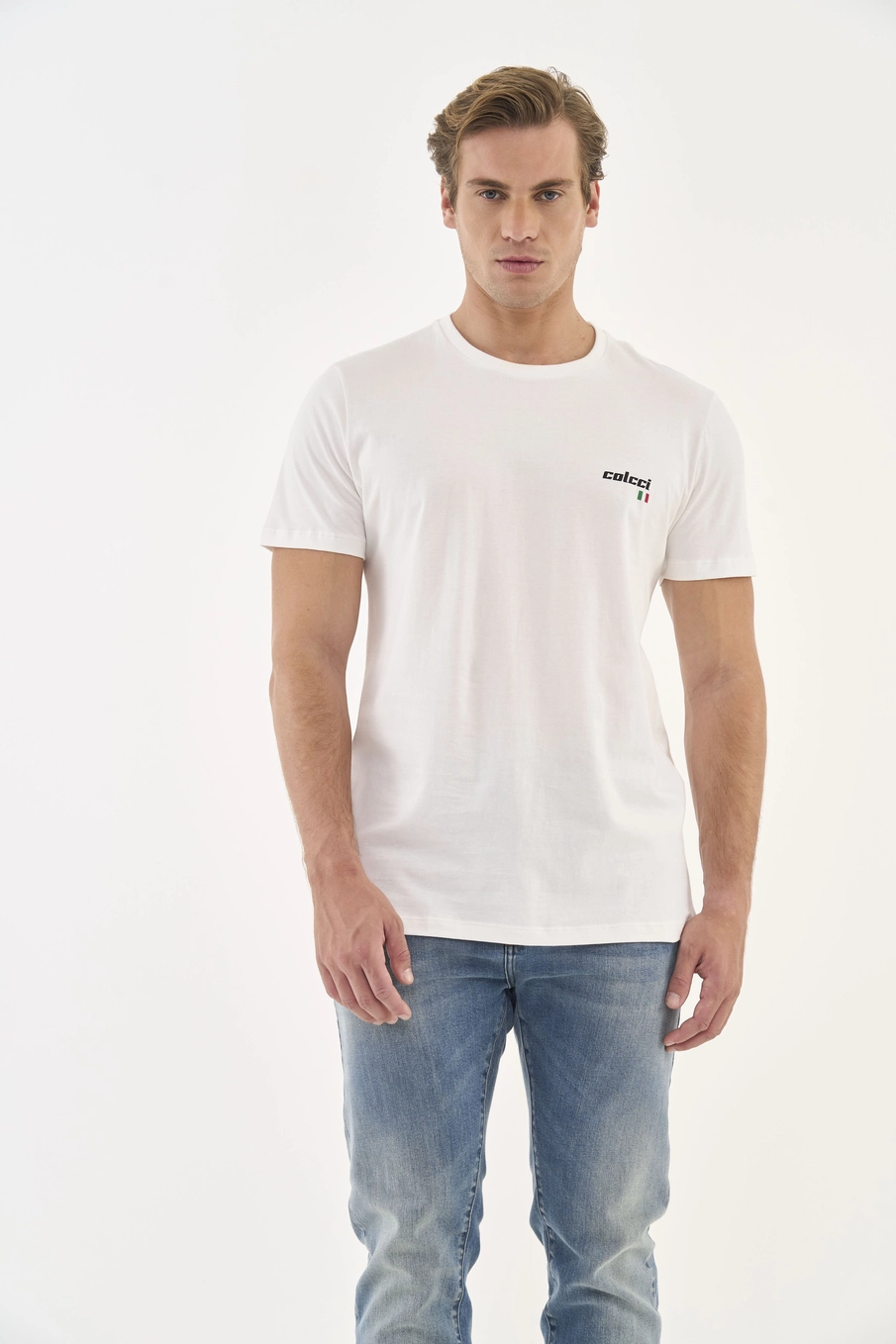 Camiseta Slim Com Detalhe Em Estampa Off Shell
