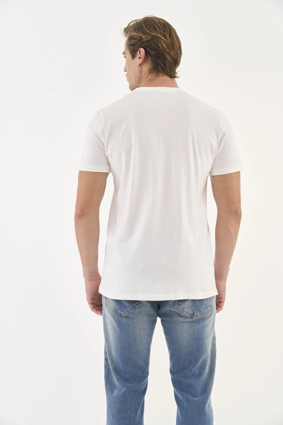 Camiseta Slim Com Detalhe Em Estampa Off Shell