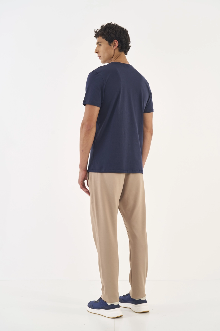 Camiseta Slim Estampa Newport Azul