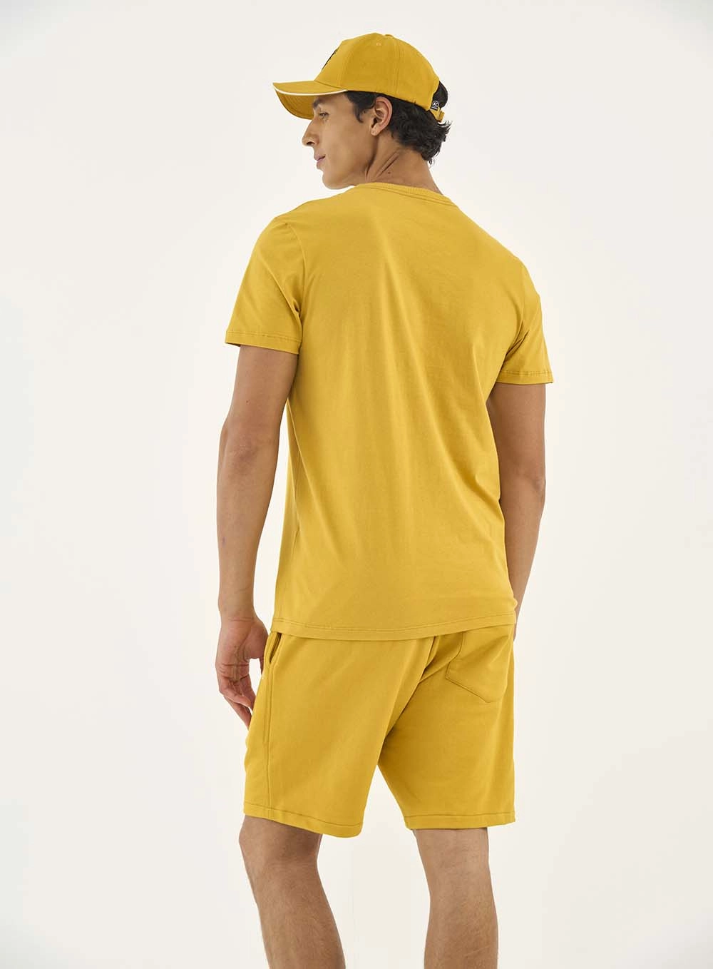 Camiseta Slim Com Estampa Amarelo