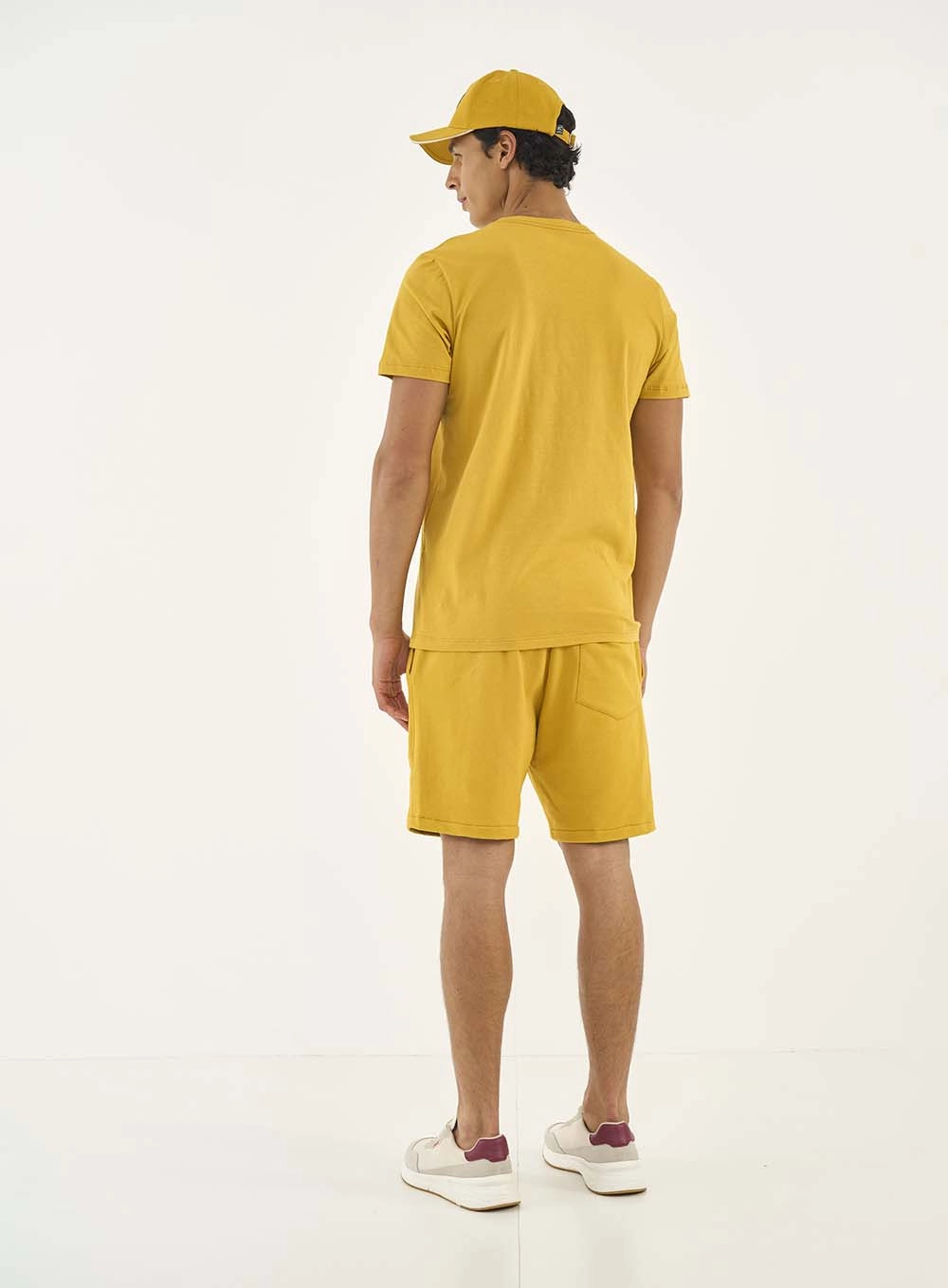Camiseta Slim Com Estampa Amarelo