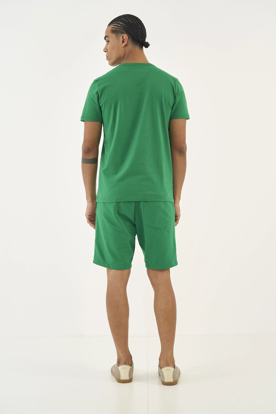 Camiseta Slim Com Estampa Verde
