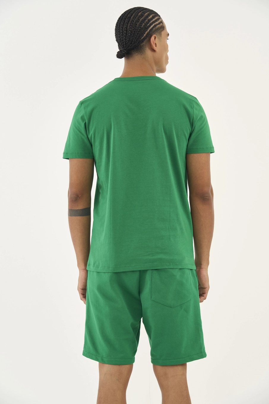 Camiseta Slim Com Estampa Verde