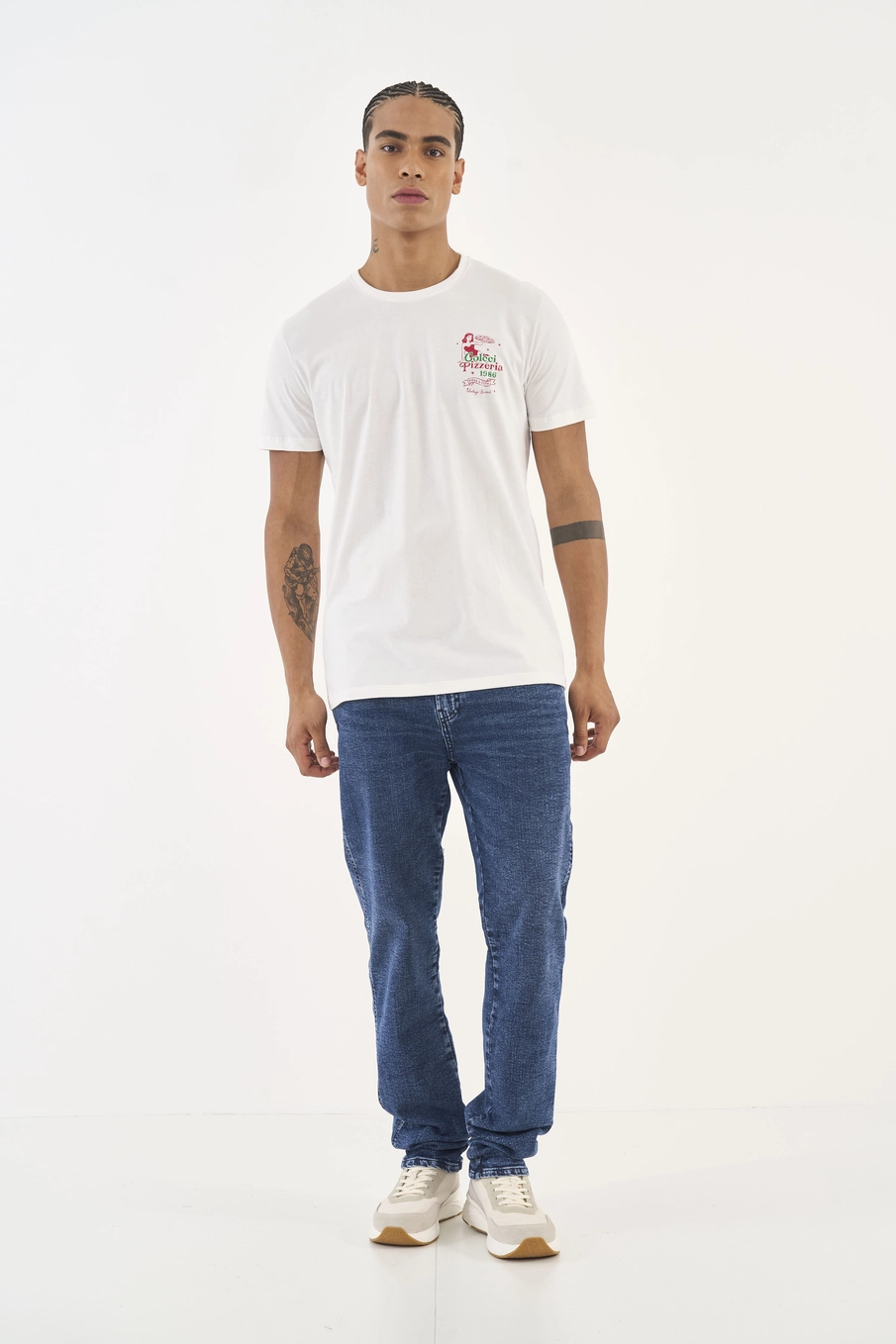 Camiseta Slim Com Estampa Off Shell