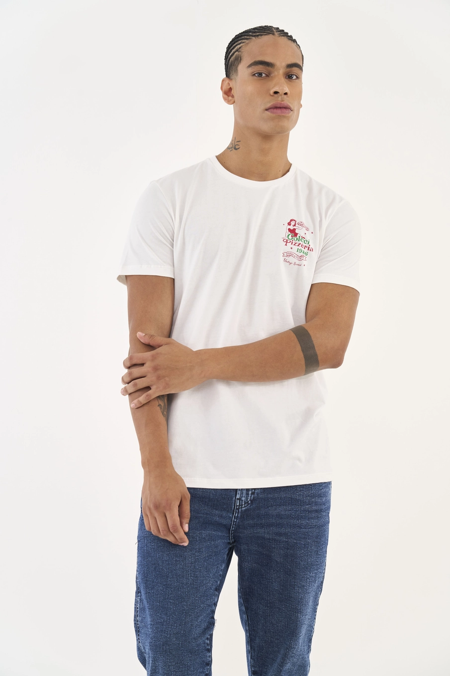 Camiseta Slim Com Estampa Off Shell
