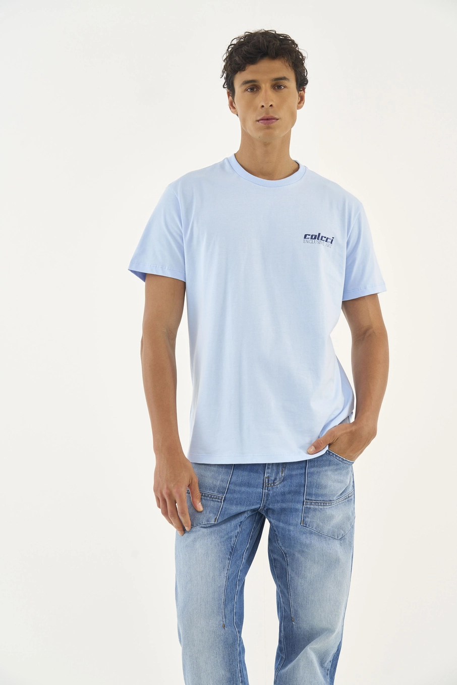 Camiseta Estampa Costas Azul Cashmere