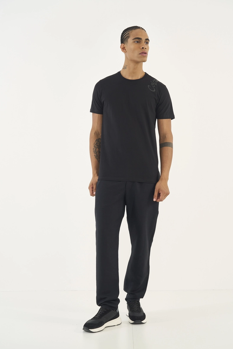 Camiseta Slim Com Logo Estampada