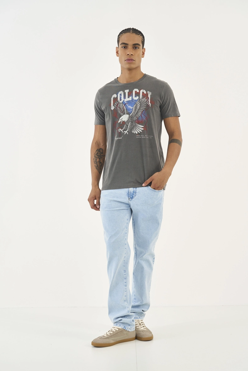 Camiseta Slim Com Estampa