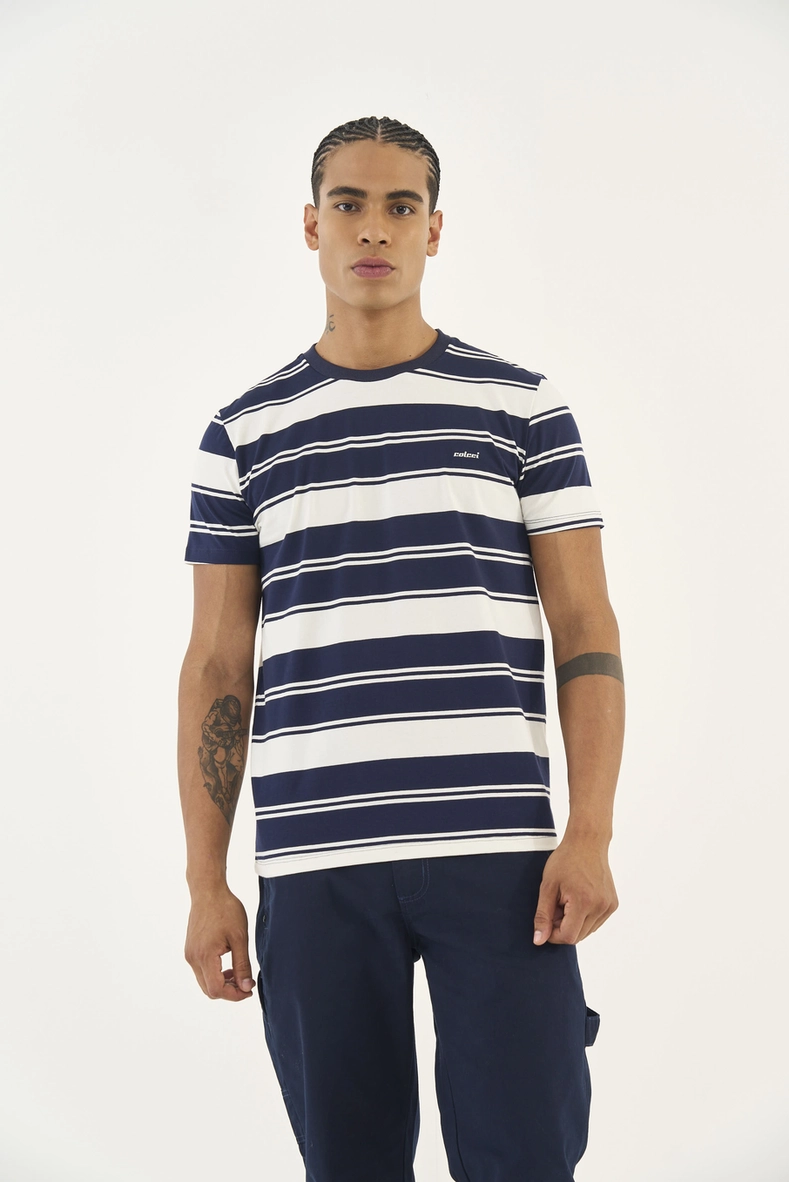 Camiseta Listrada Slim