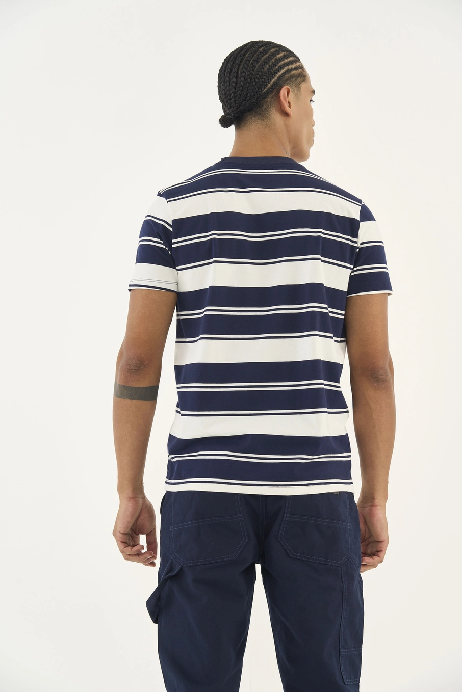 Camiseta Listrada Slim Estampados