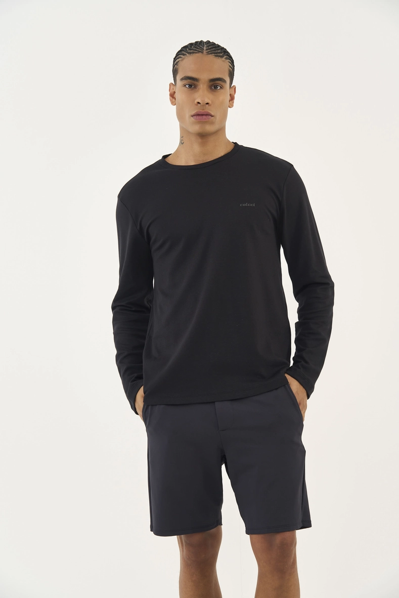 Camiseta Pima Slim Manga Longa