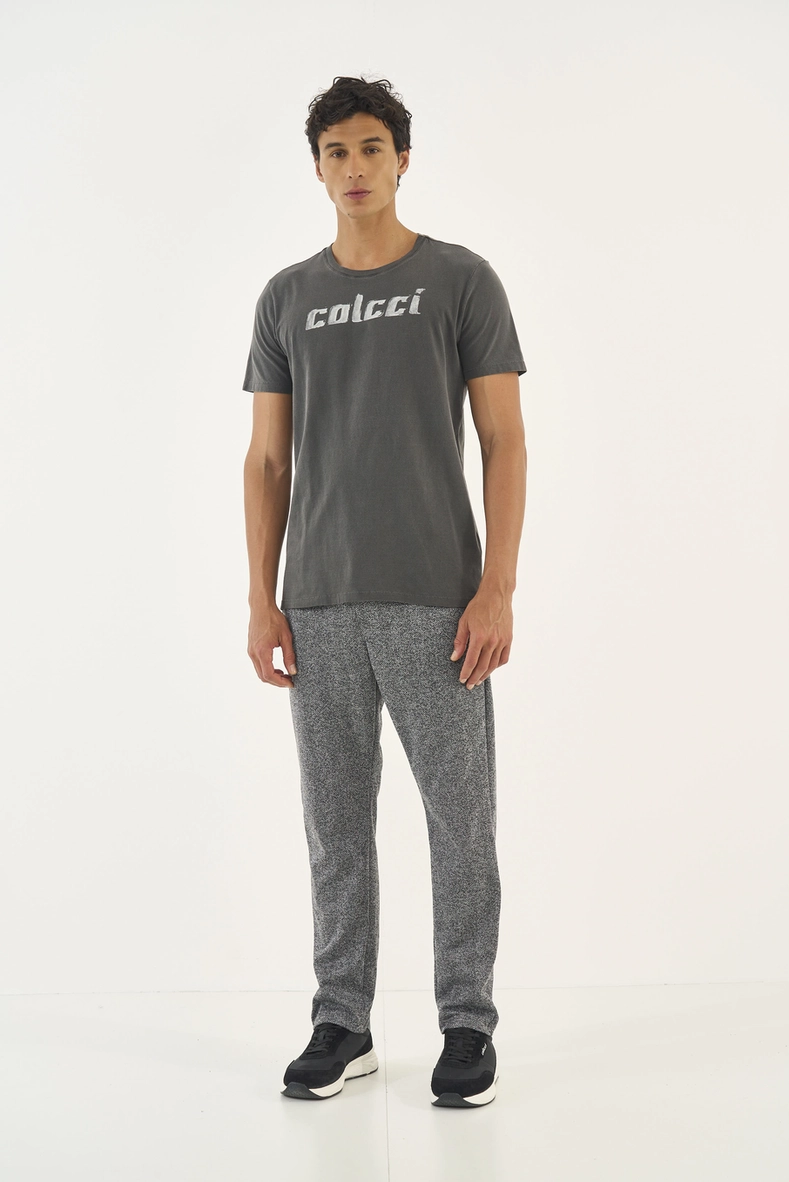 Camiseta Slim Com Estampa Em Logo