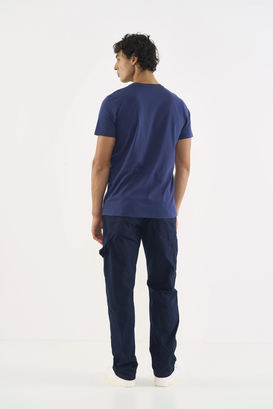 Camiseta Slim Basic Azul