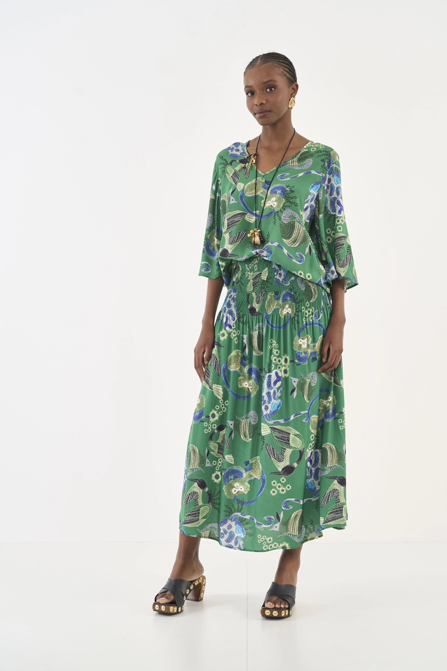 Blusa Ampla Estampada Estampados