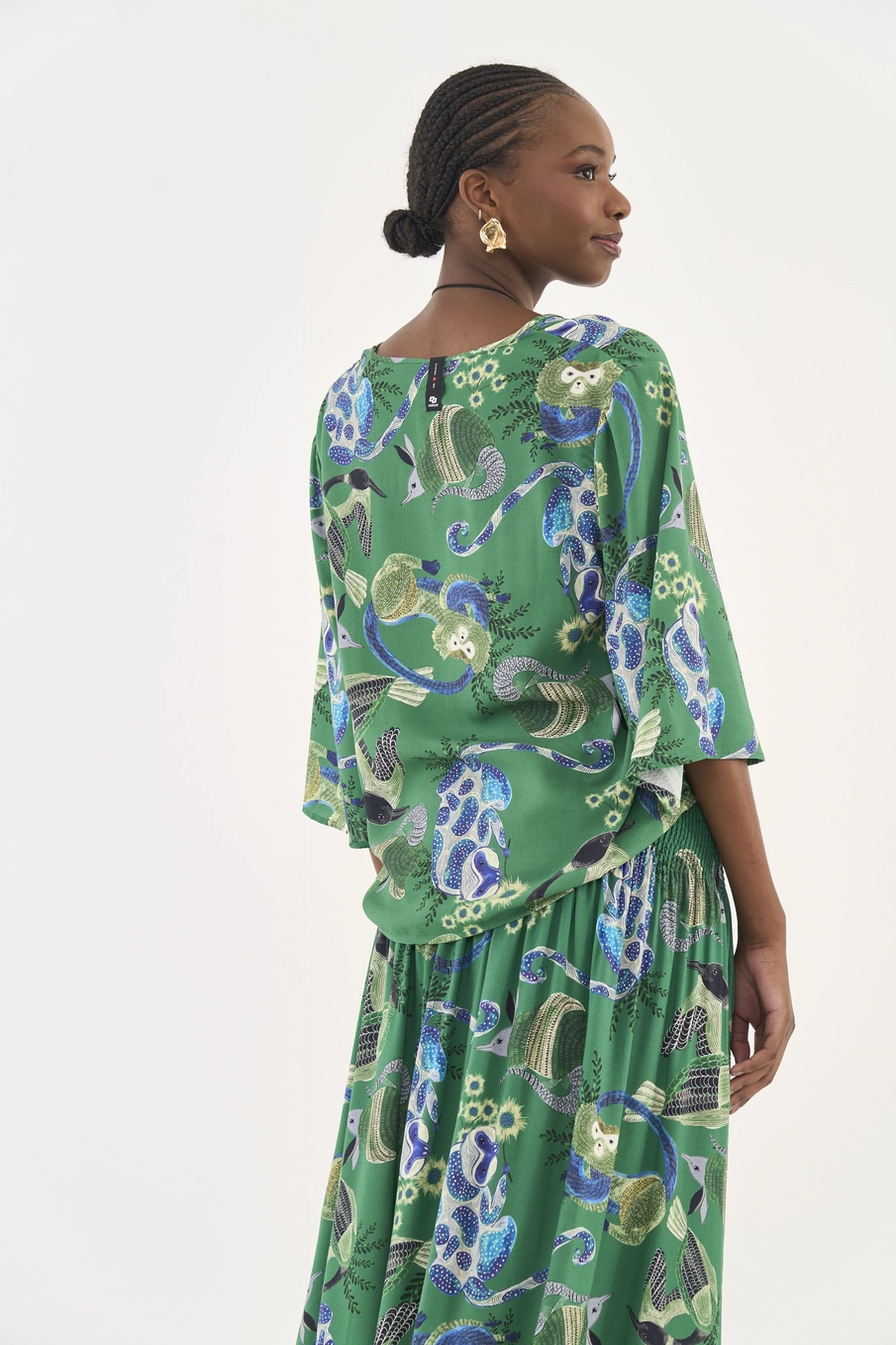 Blusa Ampla Estampada Estampados