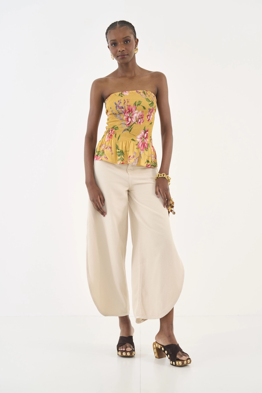 Blusa Tomara Que Caia Estampada Com Lastex Estampados