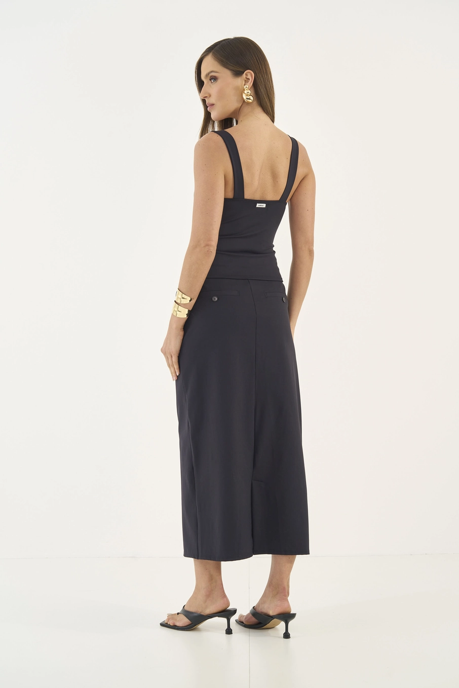 Blusa Slim Estruturada Preto