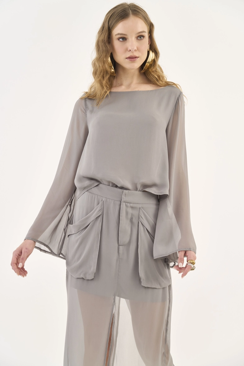Blusa Solta Manga Longa
