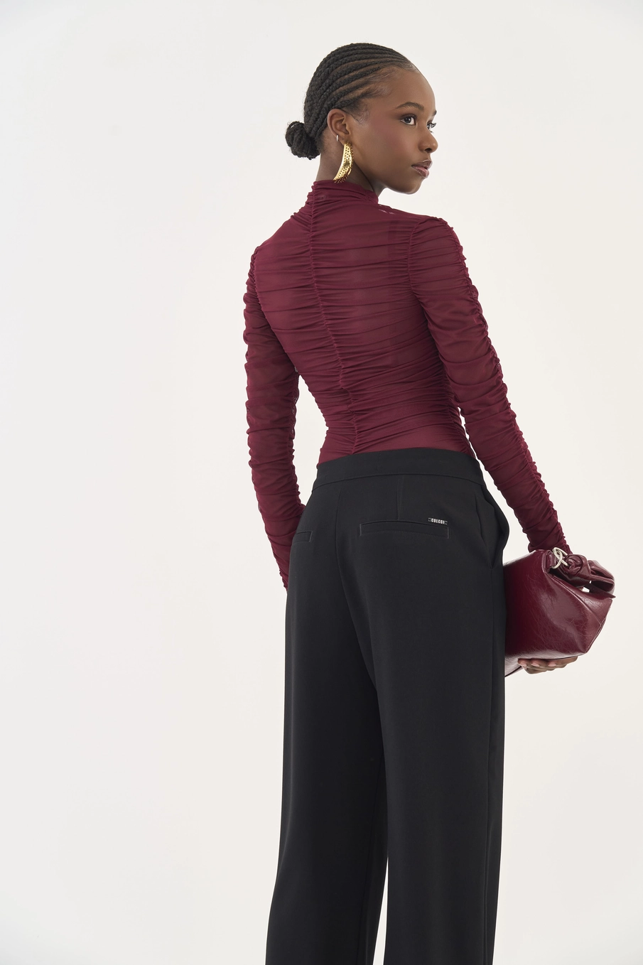 Blusa Slim Manga Longa Com Franzido | Colcci