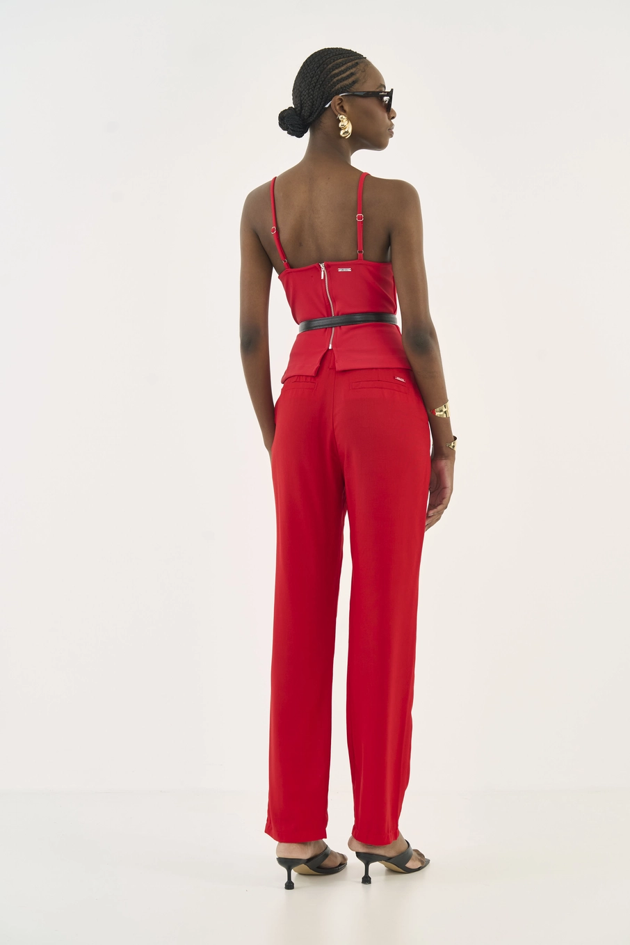Blusa Alfaiataria Justa Vermelho