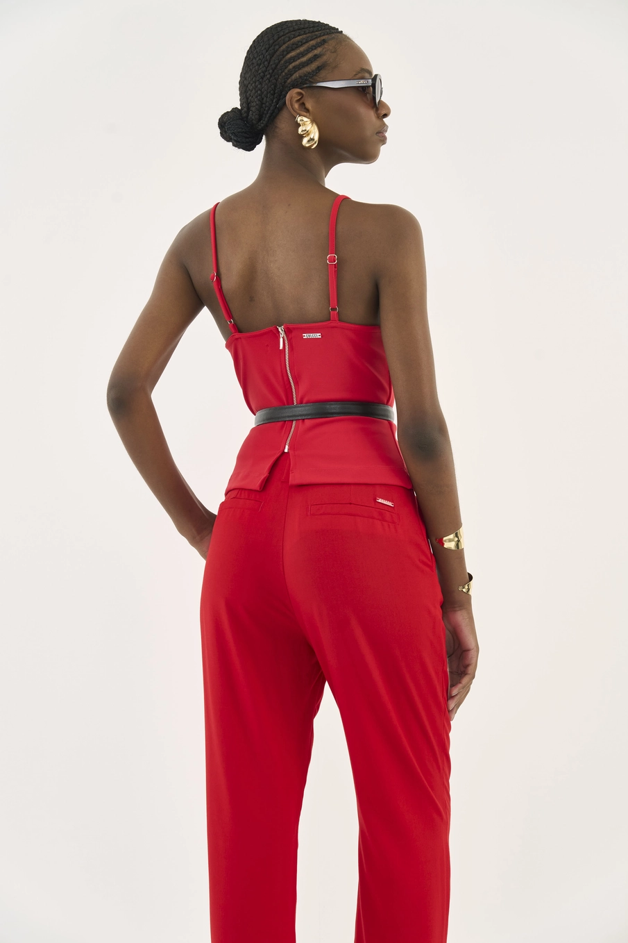 Blusa Alfaiataria Justa Vermelho