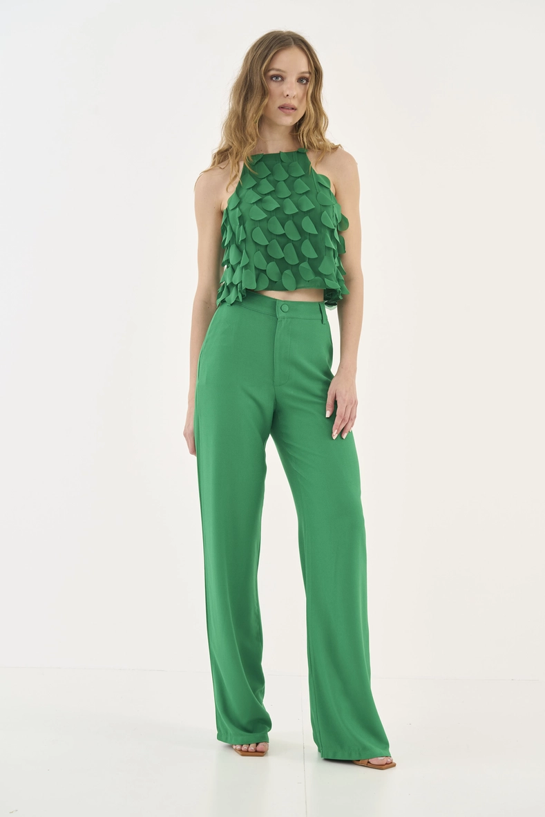 Blusa Frente Única Com Babados