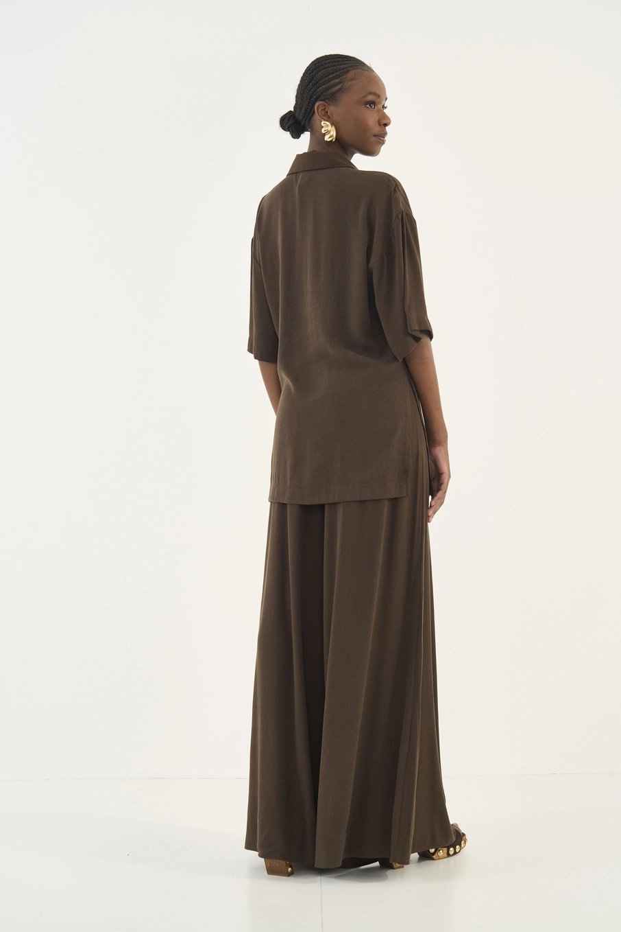 Blusa Over Comfort Marrom