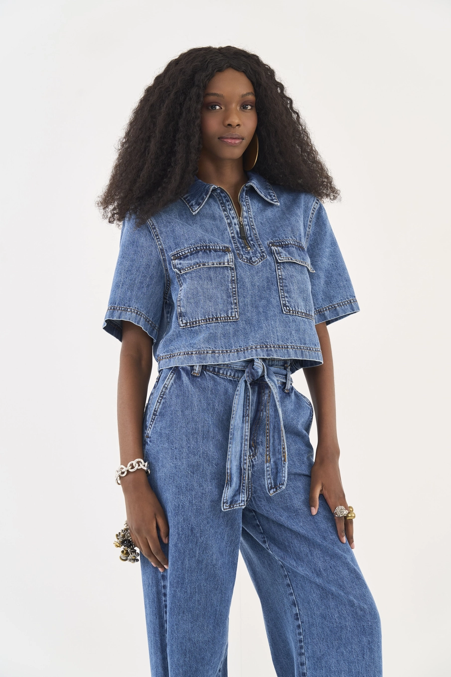 Blusa Jeans Índigo
