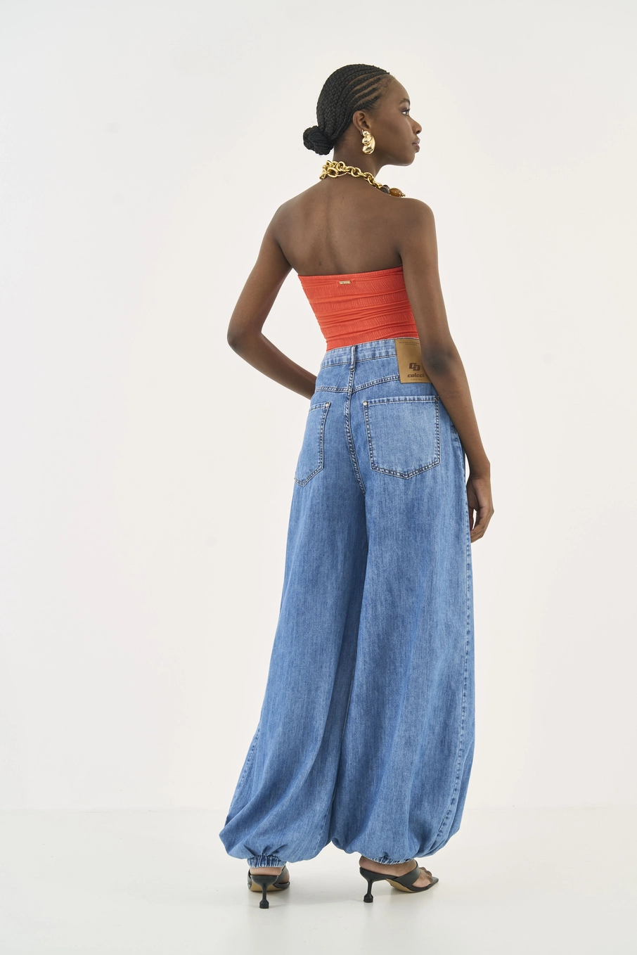 Blusa Slim Canelada Tomara Que Caia Laranja