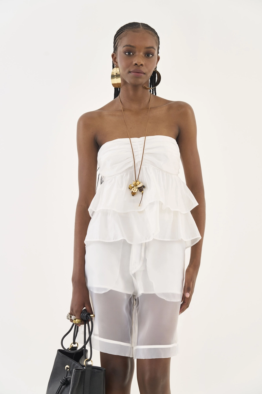 Blusa Tomara Que Caia Em Camadas Off Shell