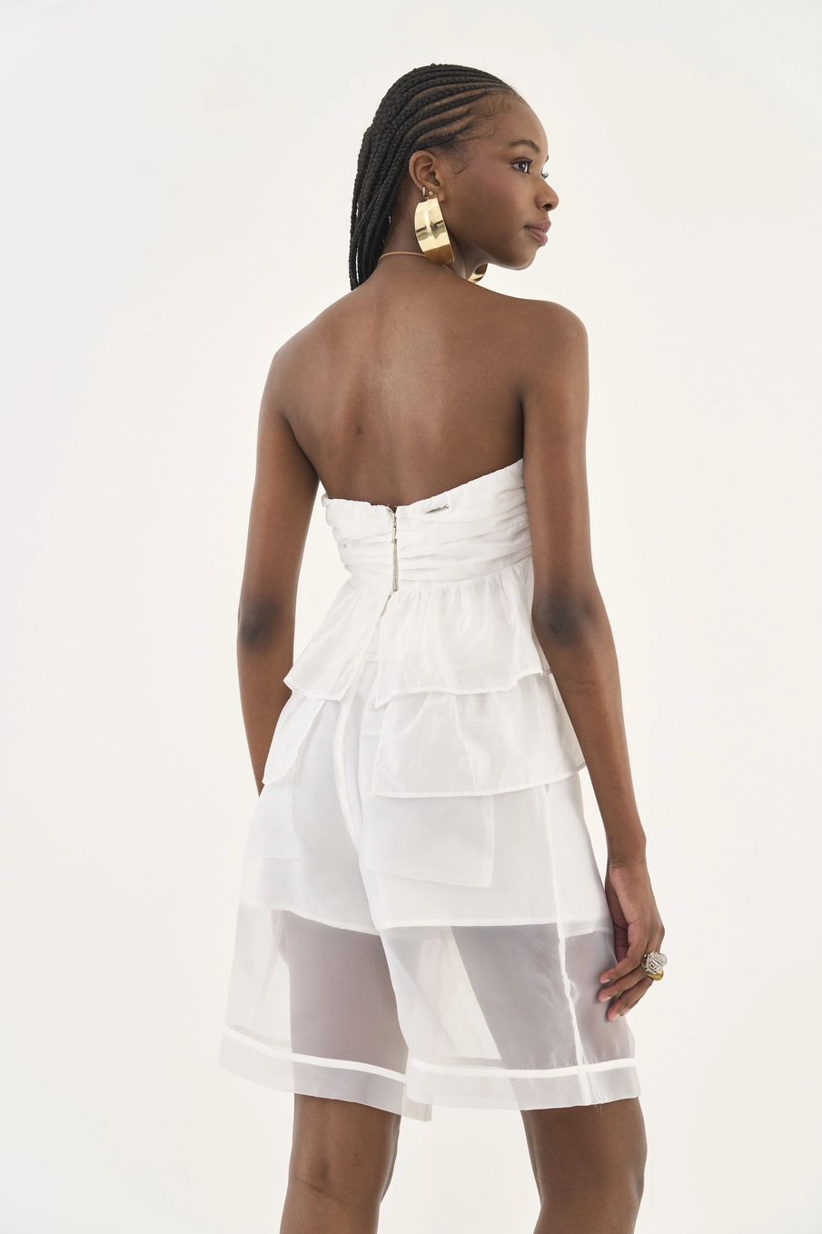Blusa Tomara Que Caia Em Camadas Off Shell