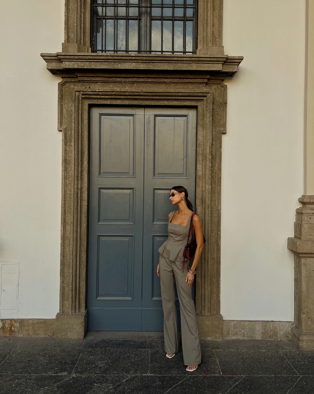Blusa Êvase Alfaiataria Bege
