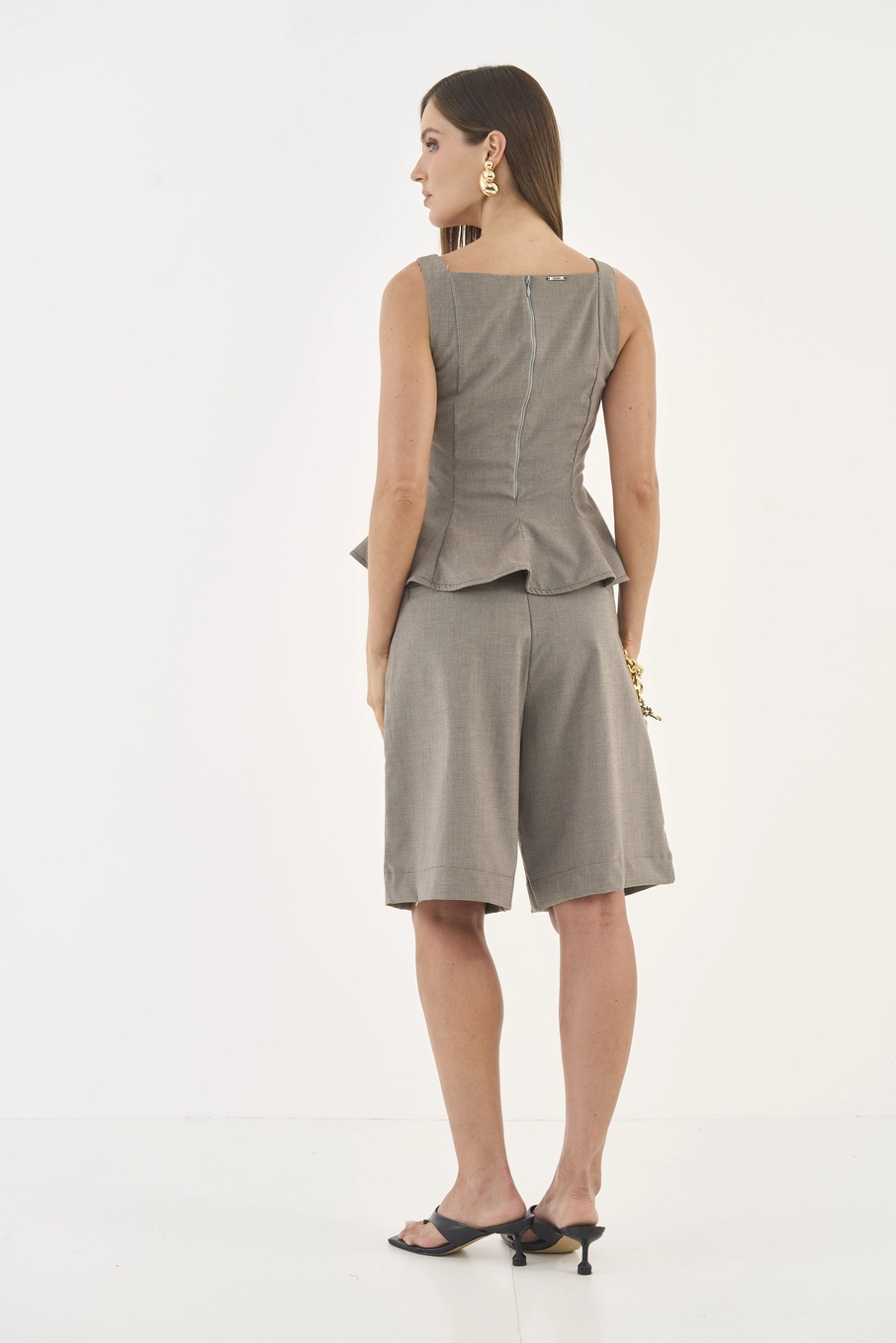 Blusa Êvase Alfaiataria Bege