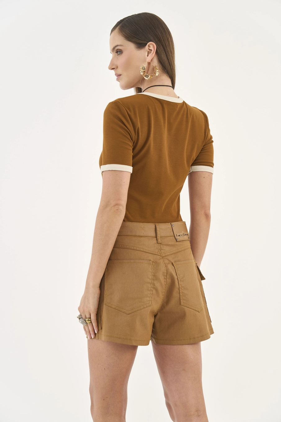 Blusa Comfort Duo Color Marrom