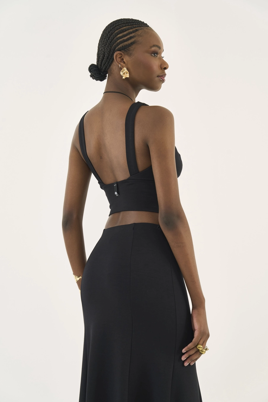 Blusa Slim Estruturada Preto