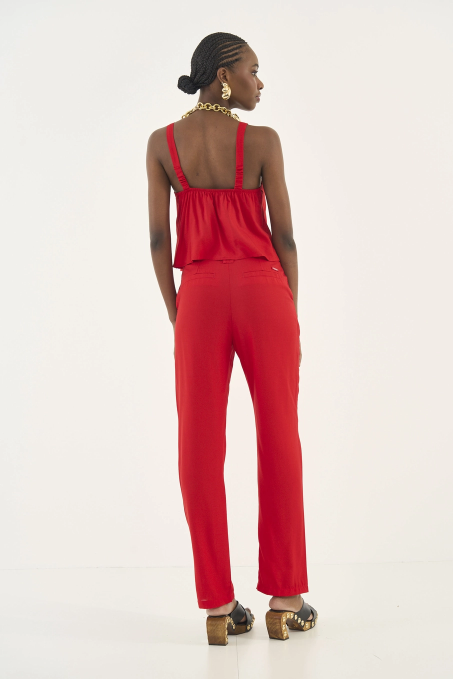 Blusa Comfy Evasê Vermelho