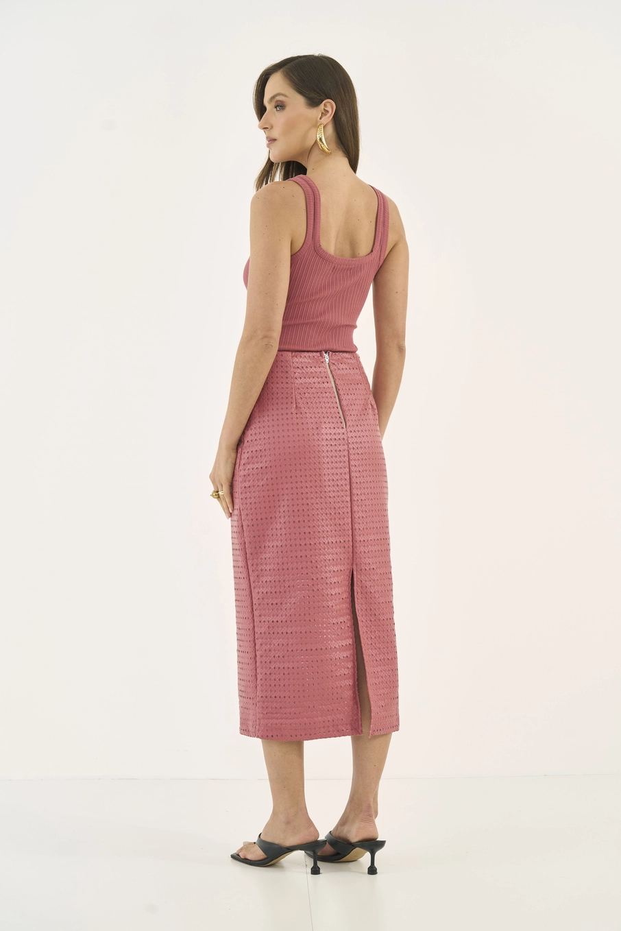 Regata Slim Canelada Rosa