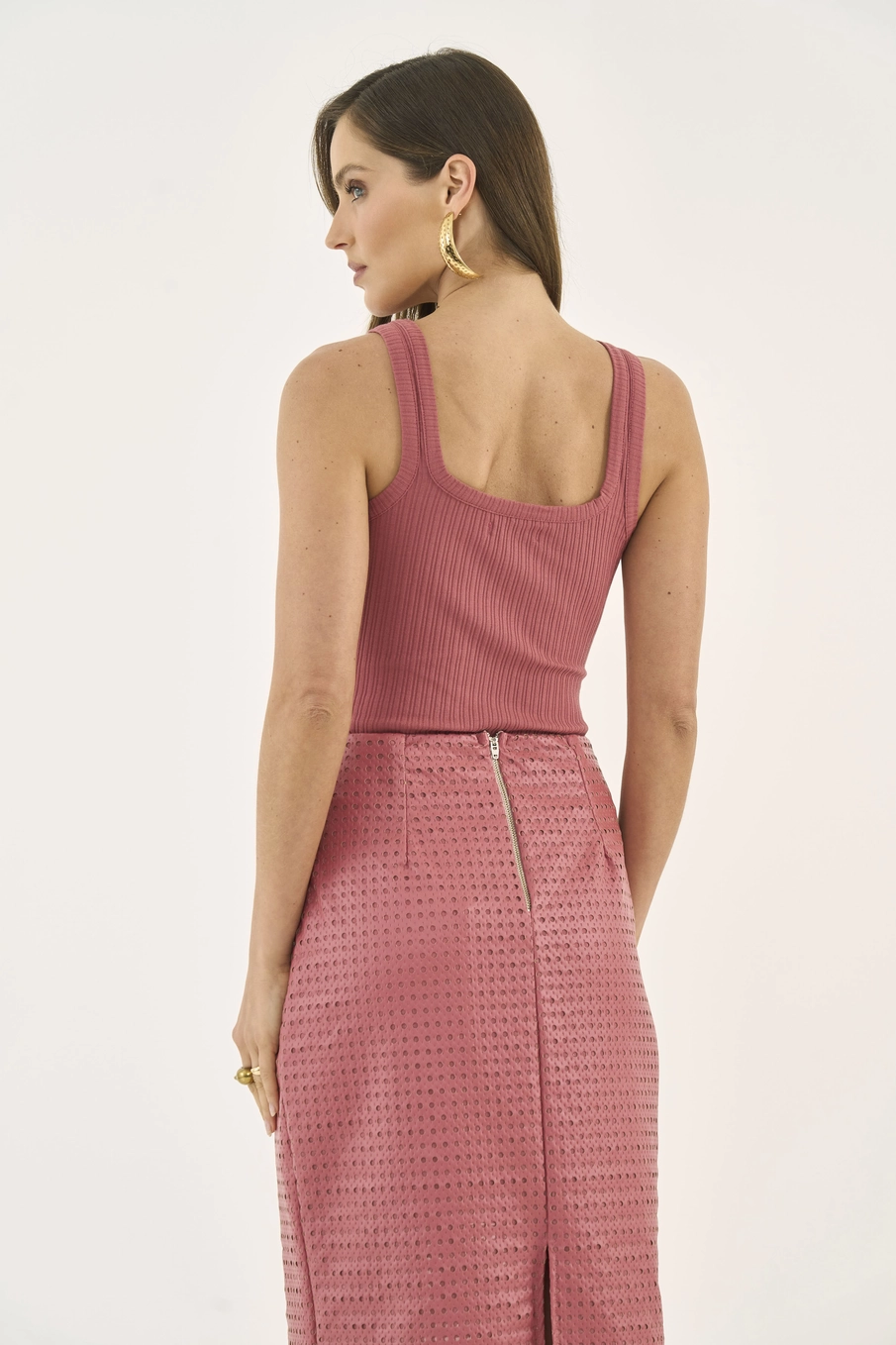 Regata Slim Canelada Rosa