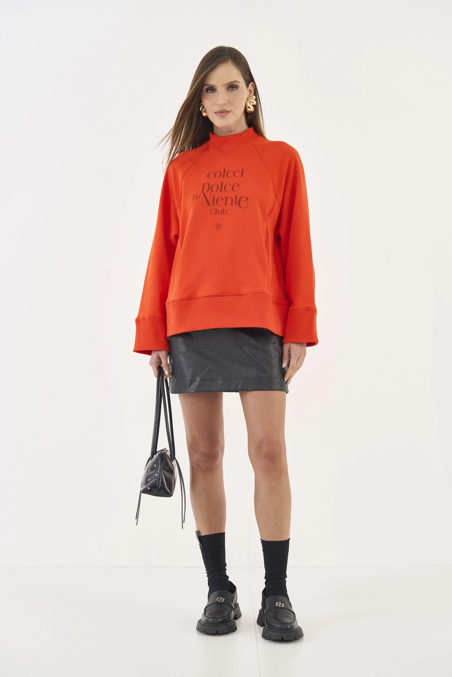Blusao Malha 1 Feminino Colcci Laranja