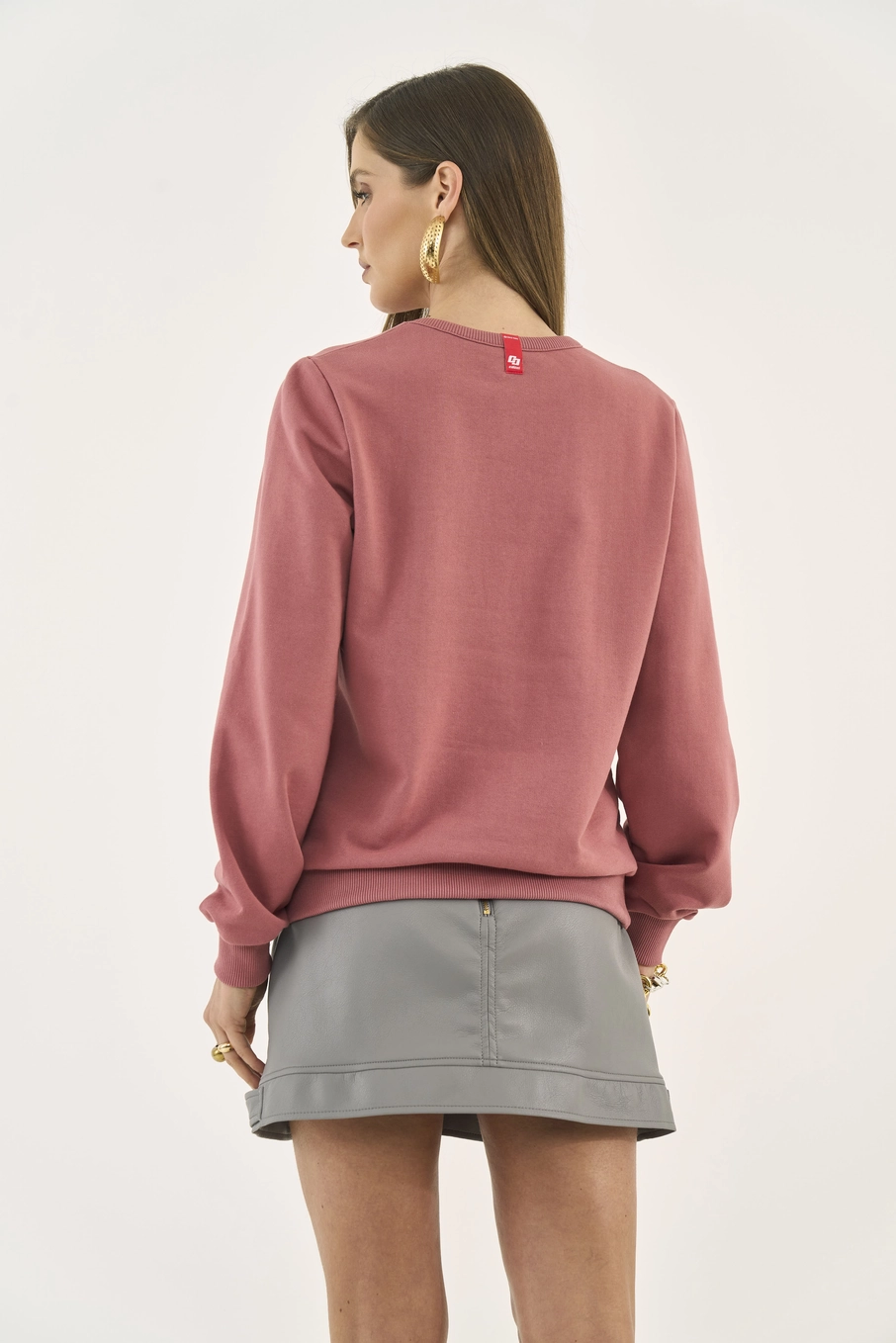 Blusão Comfort Com Aplicação Rosa