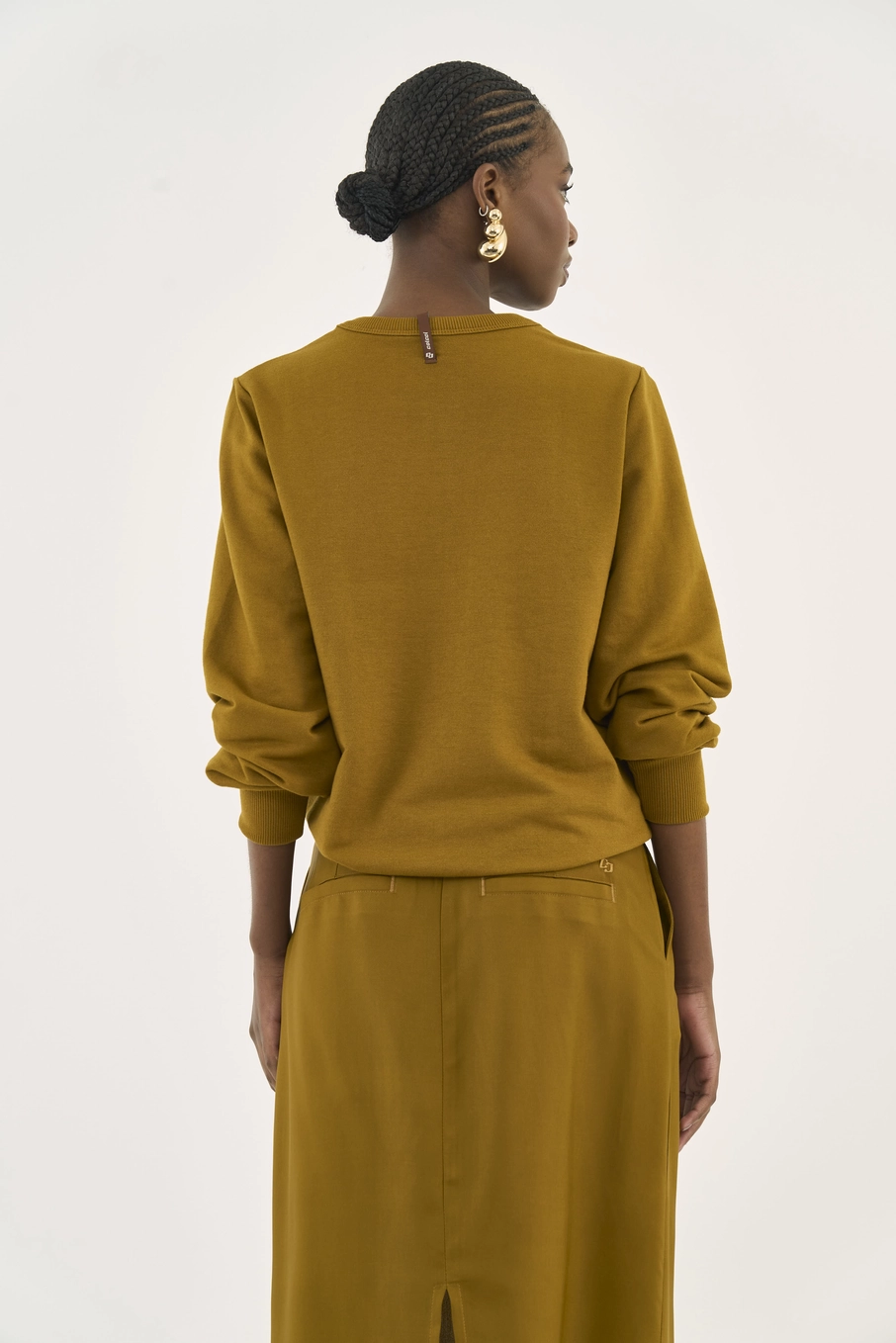 Blusão Moletom Basic Comfort Marrom